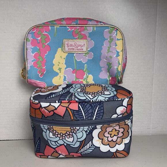Vera Bradley Lilly Pulitzer Cosmetic Makeup Bag Lot Tropical Evening Floral NWOT - Picture 2 of 16